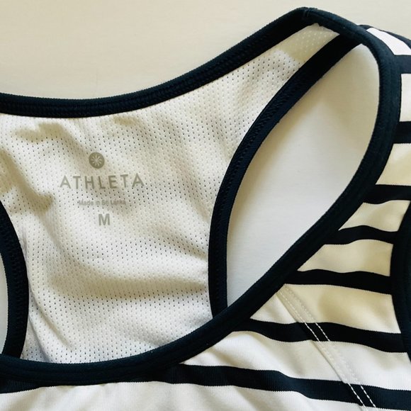 ATHLETA Women's "Hyper Stripe" Cropped Halter Top NWOT Size M - Picture 7 of 7